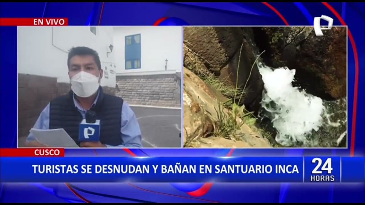Cusco: turistas fueron captadas bañándose en parque arqueológico de Tipón