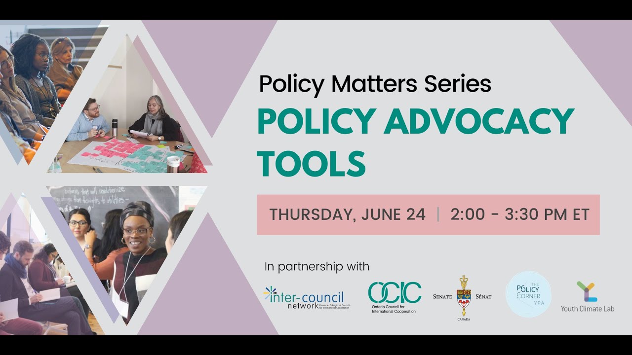 Policy Matters: Policy Advocacy Tools - June 24, 2021