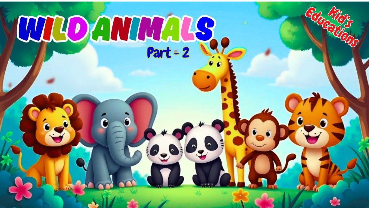 Wild Animals -2 | Education Description of Wild Animals | Kidsjourney