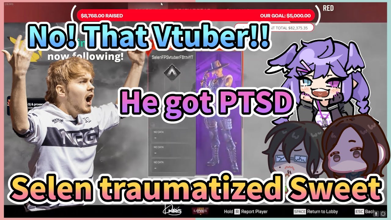 Pro player sweetdreams get traumatized by Selen, Even having a vtuber PTSD【Nijisanji | Apexrising】