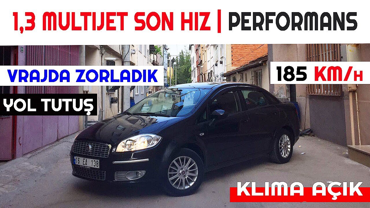FİAT LİNEA OTOBAN POV SÜRÜŞ | 1.3 MULTIJET PERFORMANS YOL TUTUŞ | SON HIZ