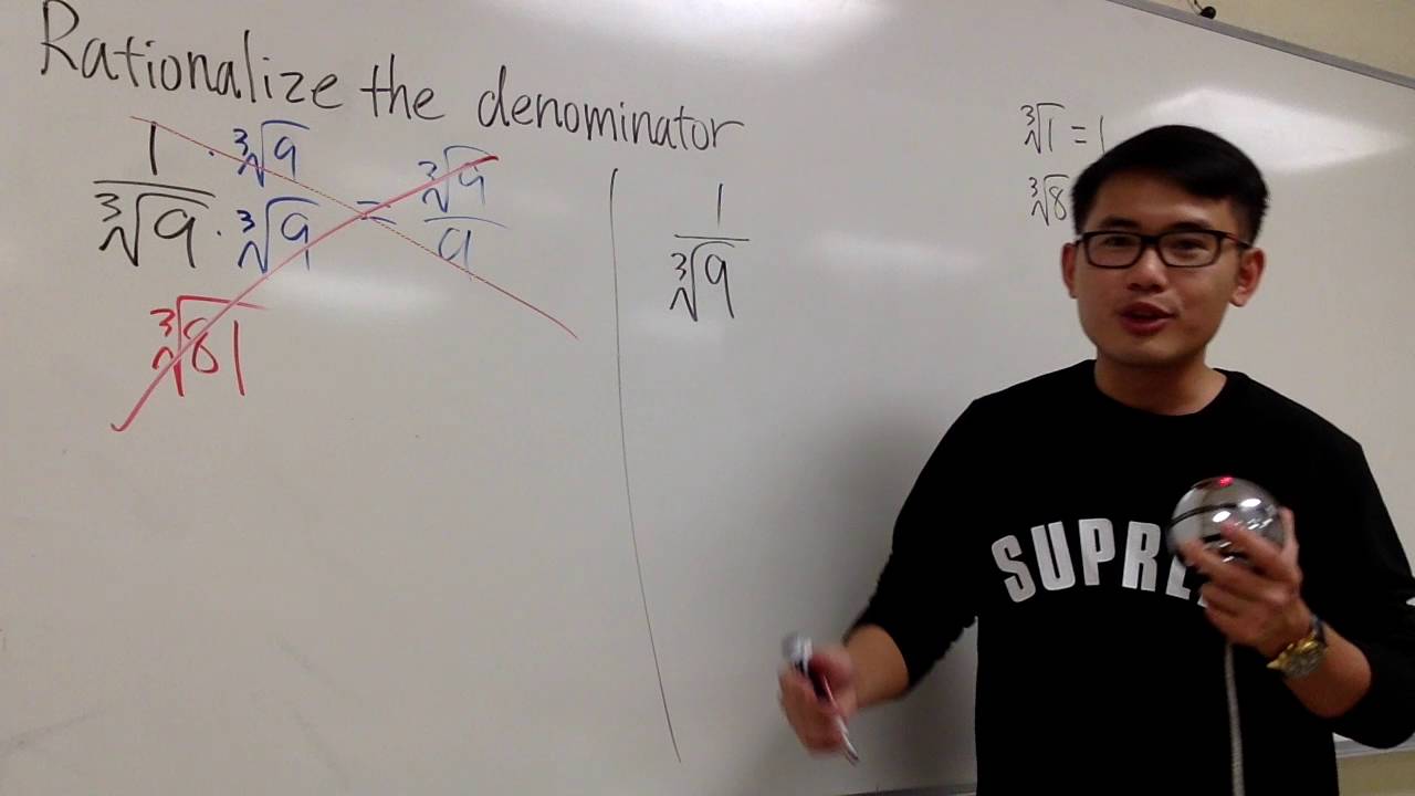 Rationalize the denominator with cube root, Q15