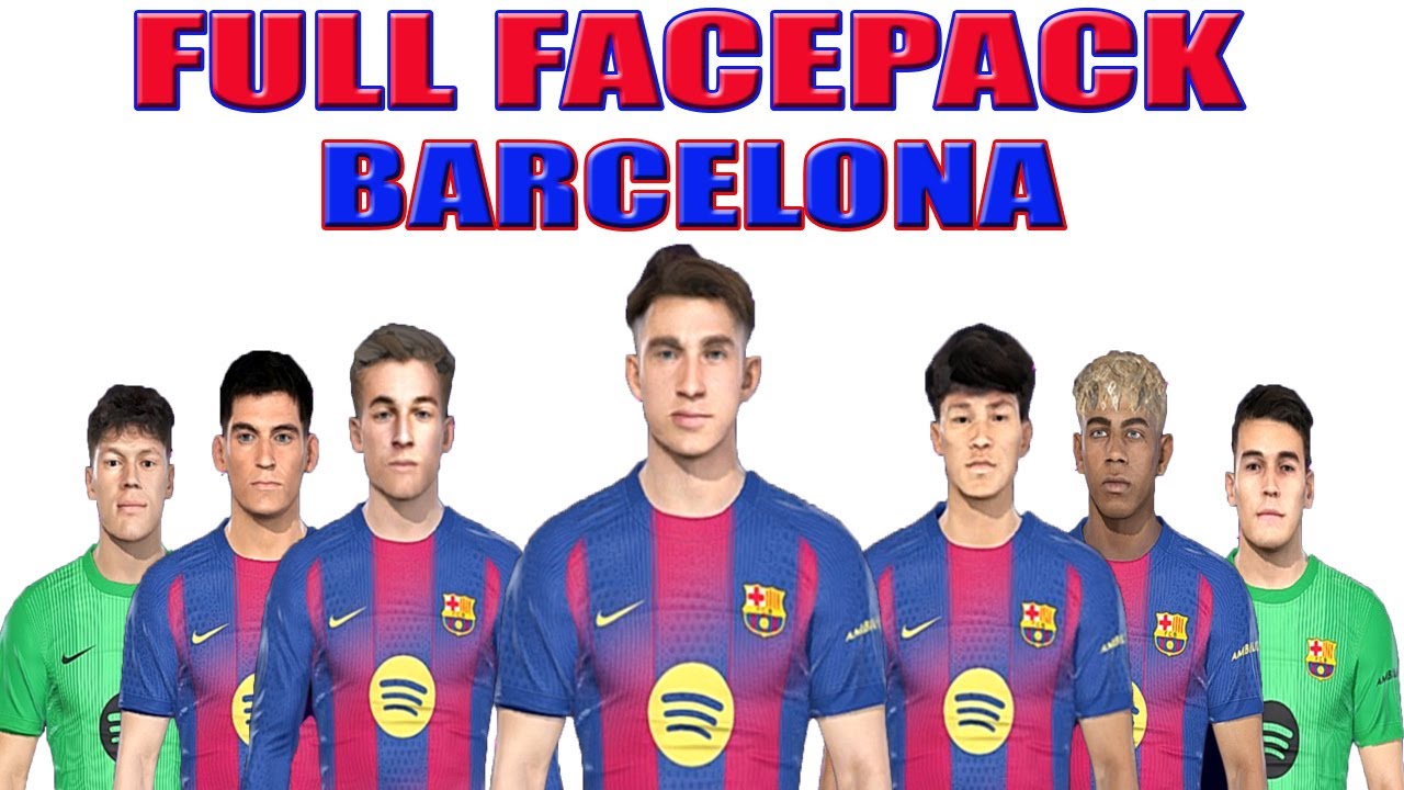 PES 2018:BARCELONA YOUNG PLAYER FACEPACK#proevolutionsoccer2018 #pcgames #barcelona #pes2018update