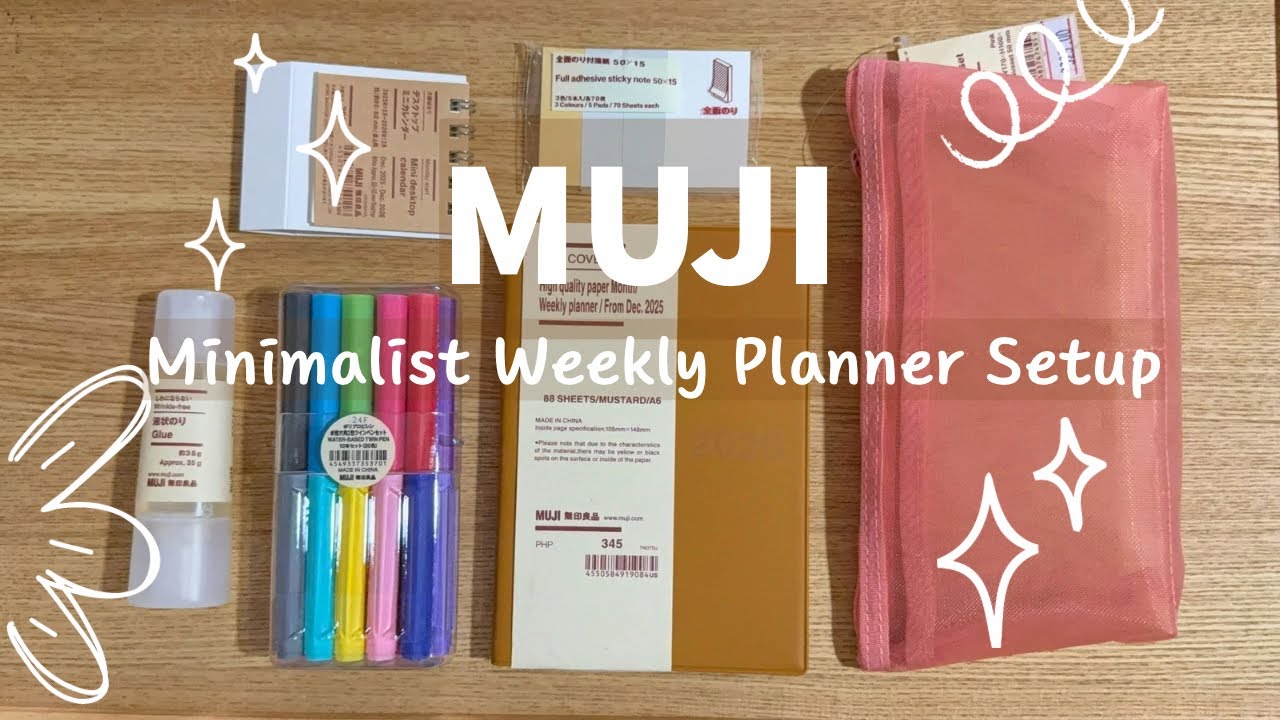 MUJI Haul + 2026 Minimalist Weekly Planner Setup ✨