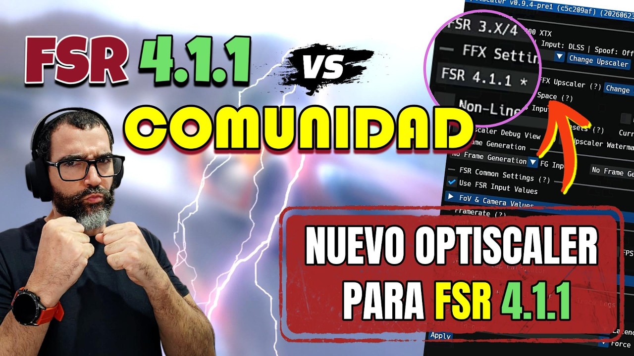 FSR 4.1 Oficial vs Comunidad: Calidad, FPS y NUEVO OPTISCALER