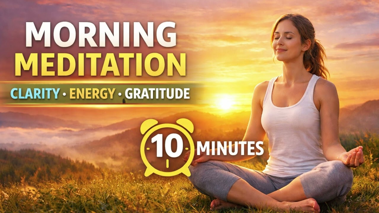 Morning Meditation for Clarity, Energy & Gratitude | 10 Minute Guided Start to Your Day