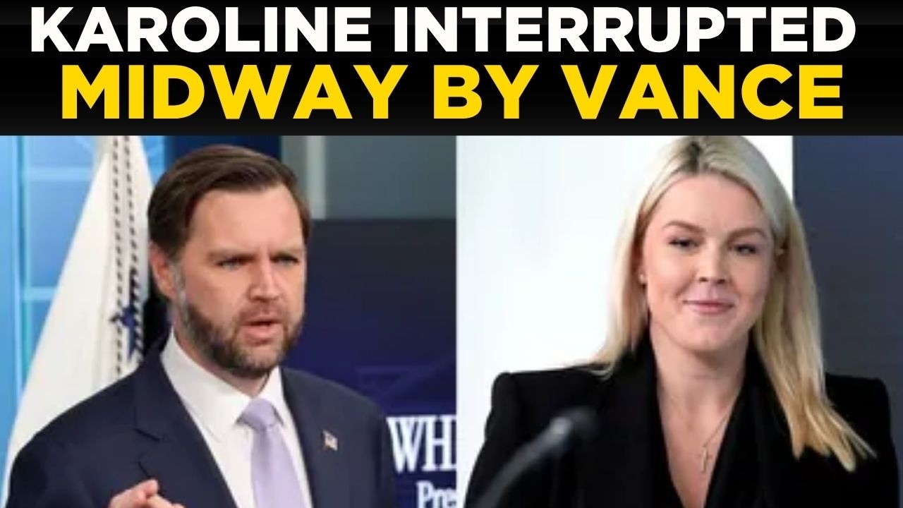 LIVE: Karoline Leavitt's Briefing Interrupted by JD Vance &mdash; Unexpected Moment Caught Live | US NEWS