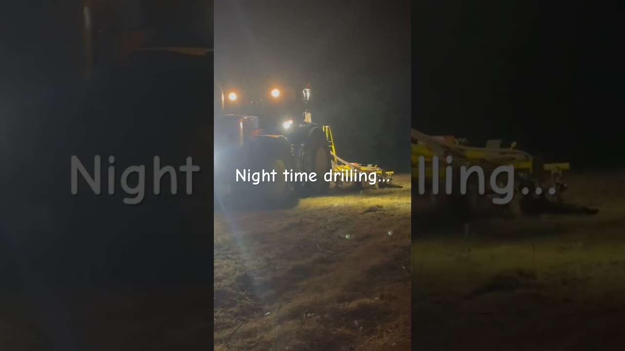 Night time drilling barley… 