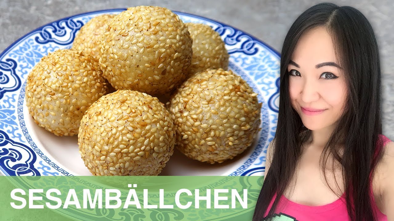 REZEPT: Sesambällchen mit Mungobohnen Paste | asiatisches Dessert