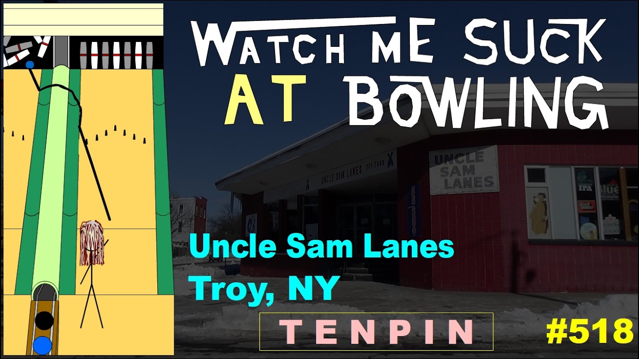 Смотрите, как я ужасно играю в боулинг! (Эпизод #518) Боулинг-центр Uncle Sam Lanes (Трой, штат Н...