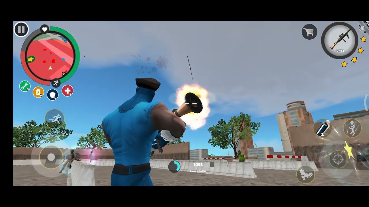 This is a ropo hero voice town game (Tenk vs Ropo hero)