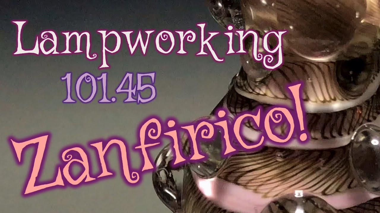 Lampworking / Flameworking - 101.45 - Zanfirico Cane - 104 demo