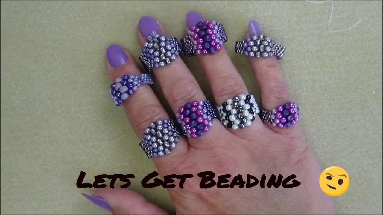 Peyote Beaded Ring...... Lets Get Beading !! 😉