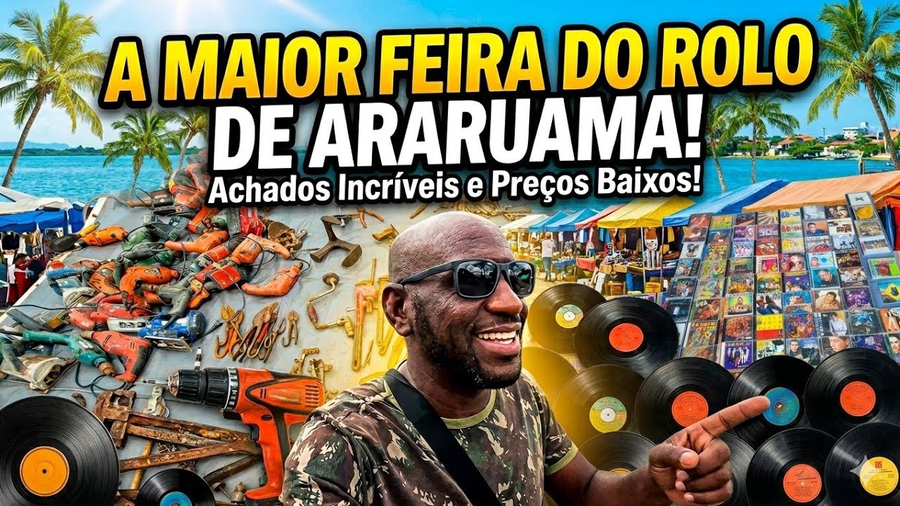 Feira do Rolo de Araruama com boa variedade de produtos