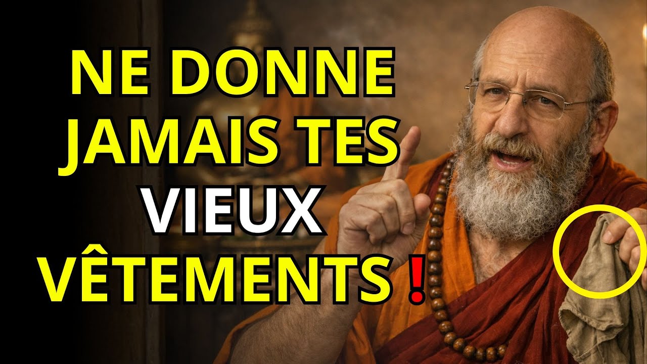 👉 ÇA FAIT PEUR ! Ne donne JAMAIS tes vieux vêtements — tu DONNES ta CHANCE | BOUDDHISME