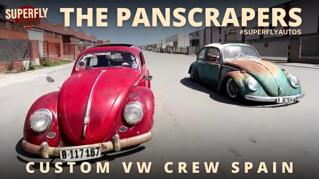 The Panscrapers VW Crew from Barcelona with their Beetles & Karmann Ghias