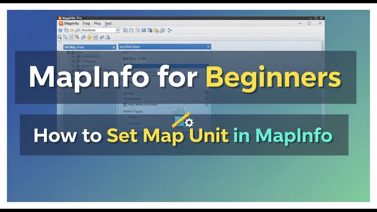 MapInfo для начинающих: как установить единицы измерения карты в MapInfo