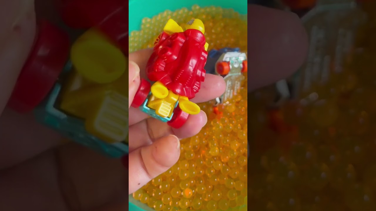 Street Beasts Hot Wheels Cars Washing In Orbeez #shorts