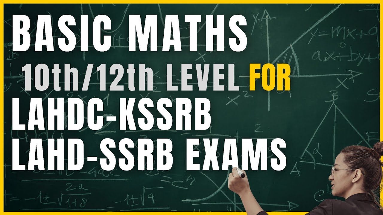 Basic Maths for KSSRB | LAHD SSRB Exams