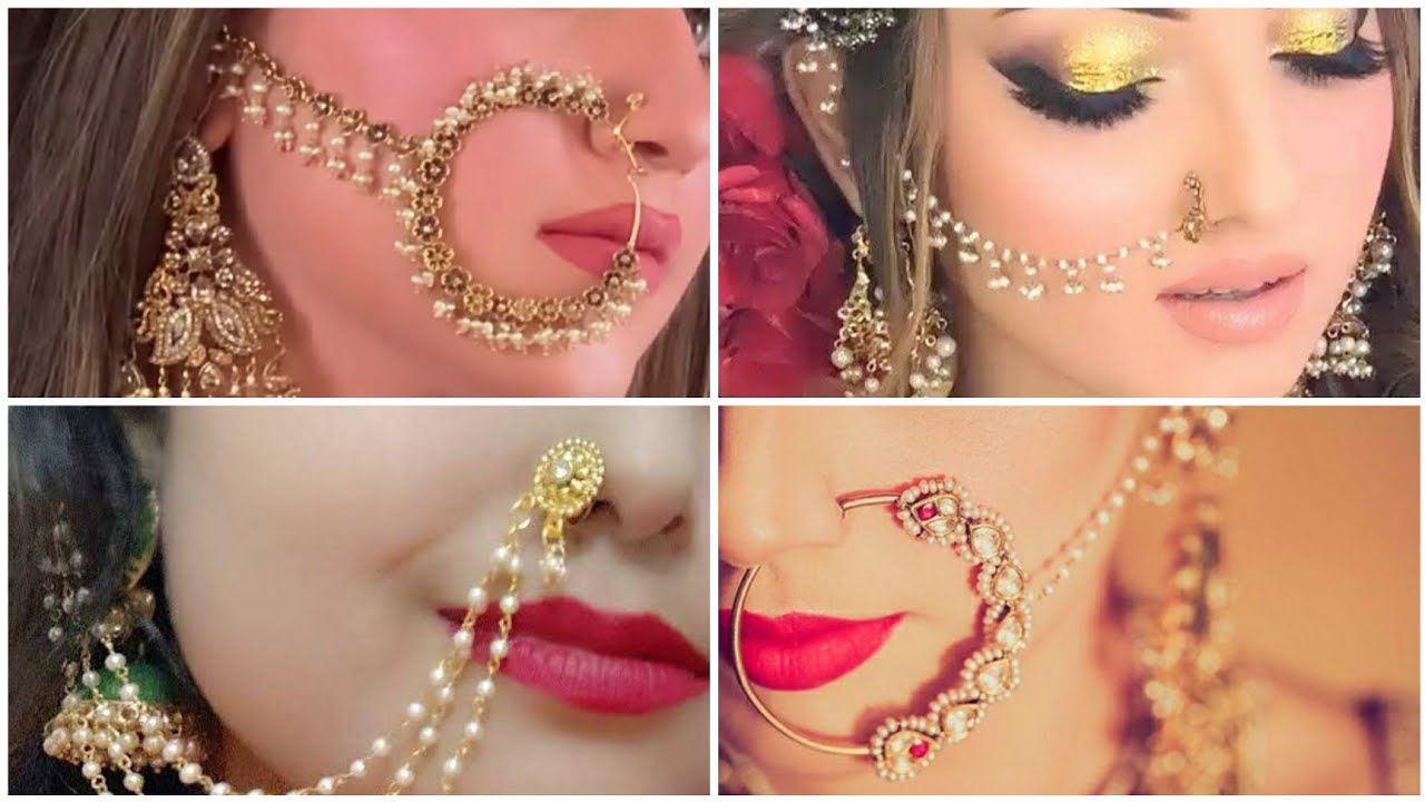 Bridal nose nath collection/nose pin design 