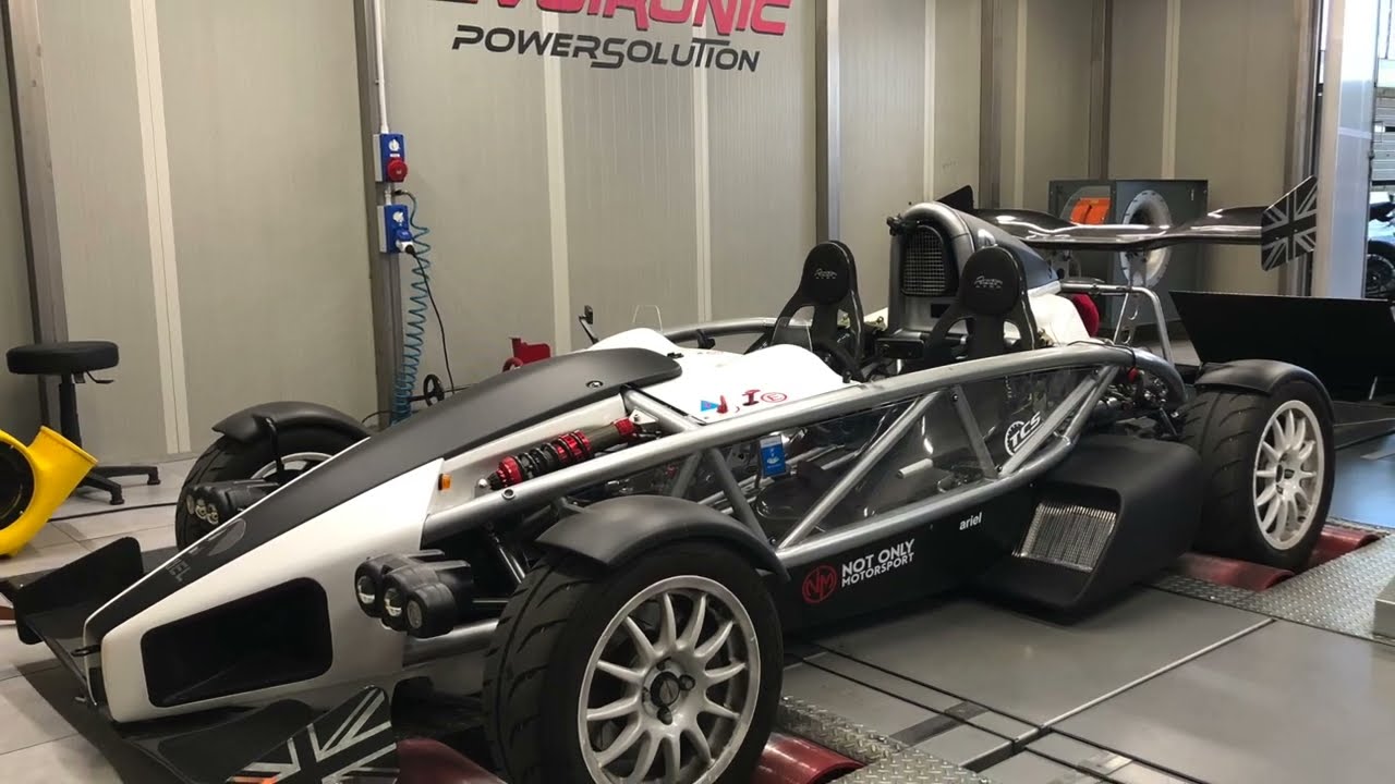 Ariel Atom 3 Supercharged EMtron KV8 Motorsport ECU and DYNO!!