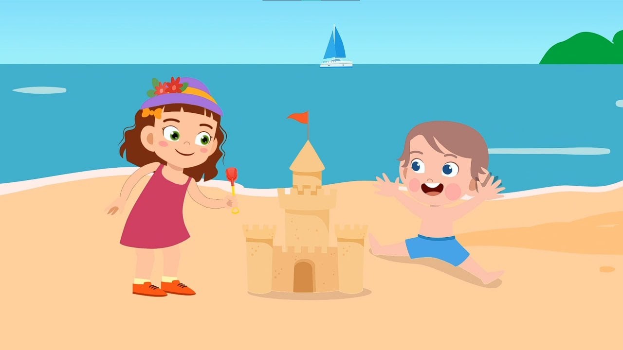 Mergem la mare - c&acirc;ntece animate pentru copii de la Clopoțelul Magic