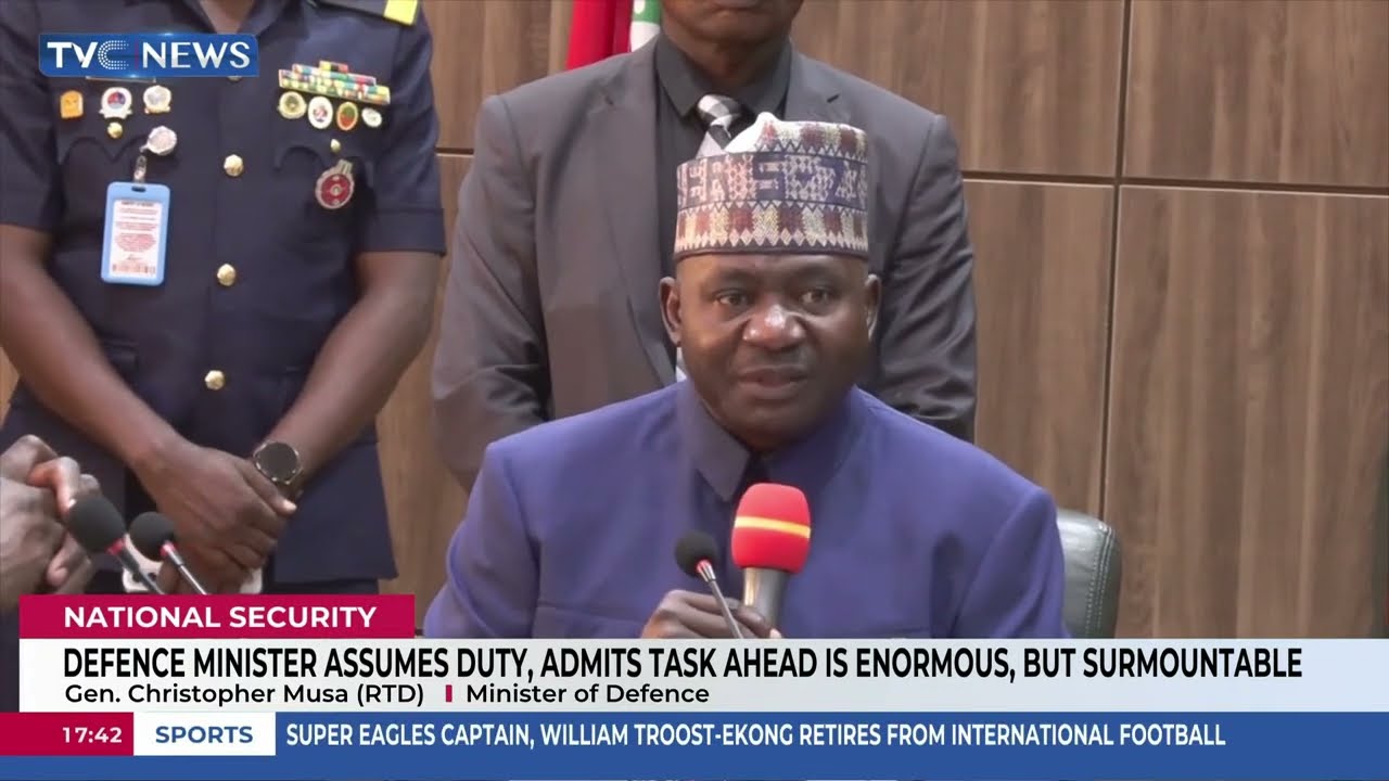 Defence Minister Assumes Duty, Admits Tasks Ahead Enormous, But Surmountable