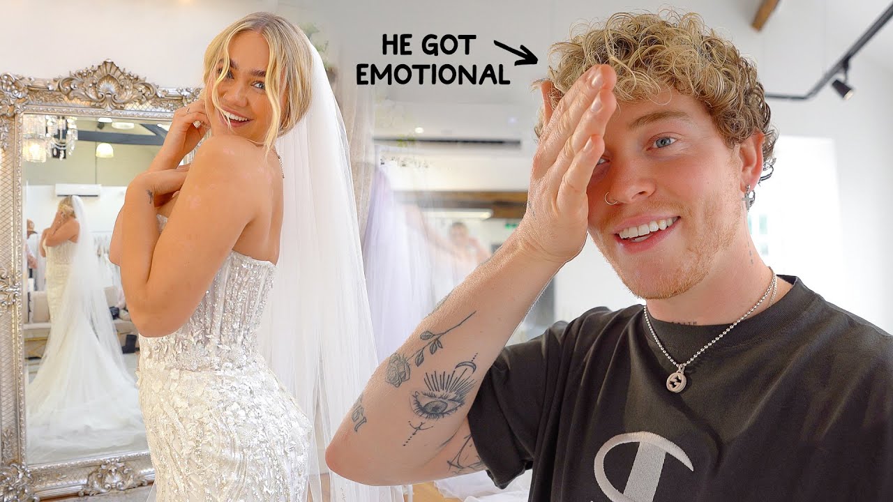Letting My Fiancé See Me in a Wedding Dress Before We’re Married!!