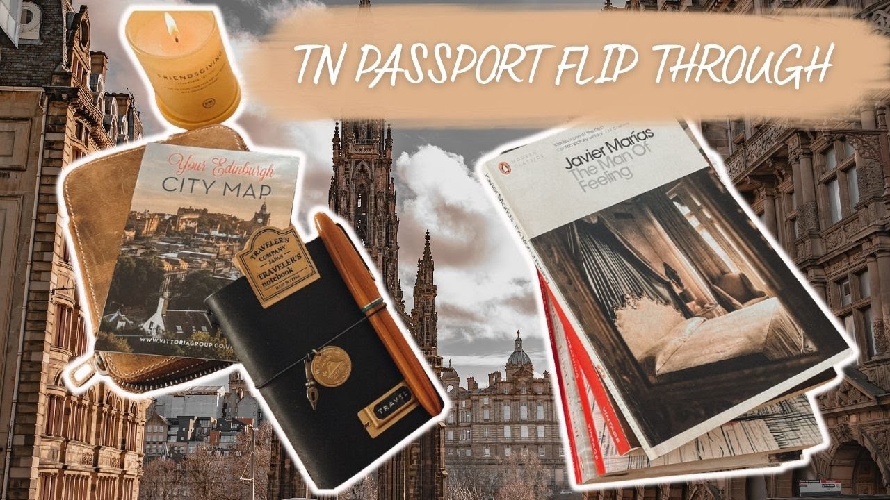TRAVEL JOURNAL FLIP THROUGH [DEUTSCH] | EDINBURGH 🤎 | TN Passport | coyote diaries