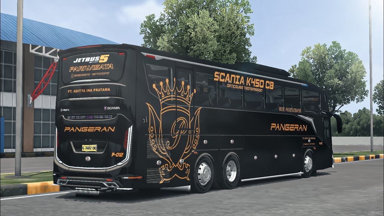 SHARE LIVERY MOD BUS JB 5 TRONTON "PANGERAN" || MOD BUSSID TERBARU