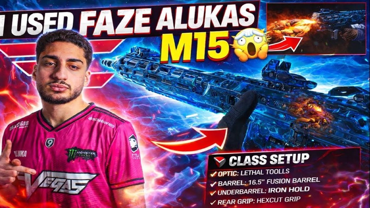 USING FAZE ALUKAS'S M15 *GONE WRONG*(CALL OF DUTY BLACK OPS 7)