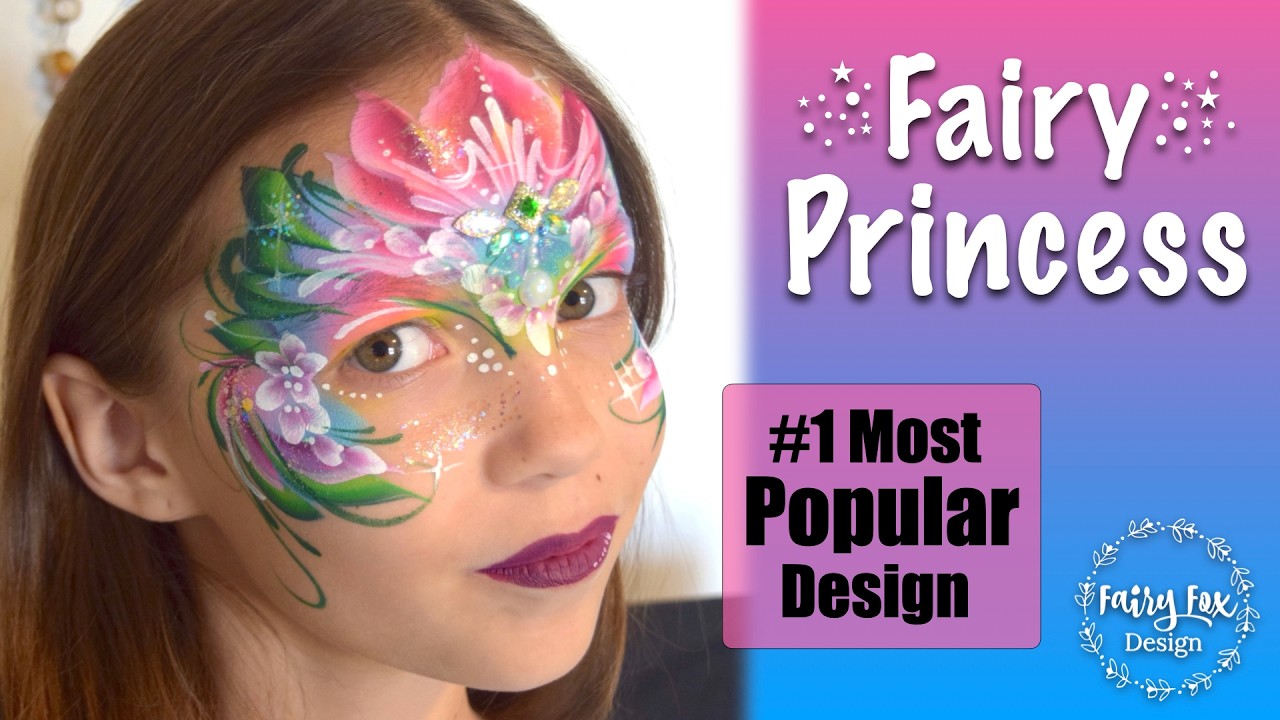 Laura's #1 Most POPULAR Design - Fairy PRINCESS Face Paint Tutorial