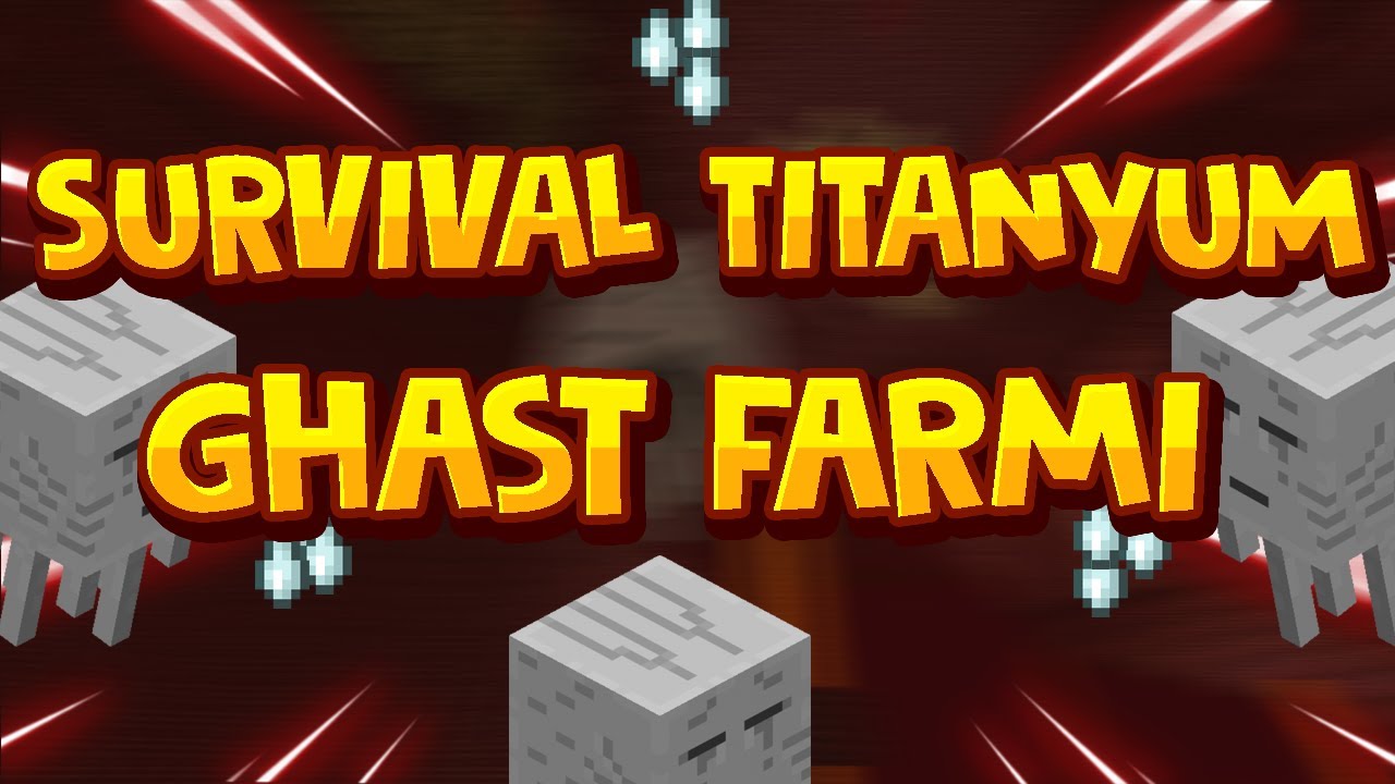 45 dakikada 3M!! 😱😱 | Survival Titanyum | Ghast Farmı | Para Kasma | Nether |