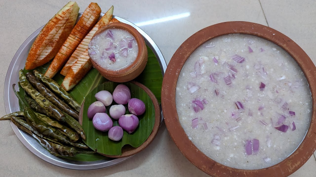 பாரம்பரிய முறையில் கம்மங்கூழ்|Peral Millet Porridge#food #cooking #traditional