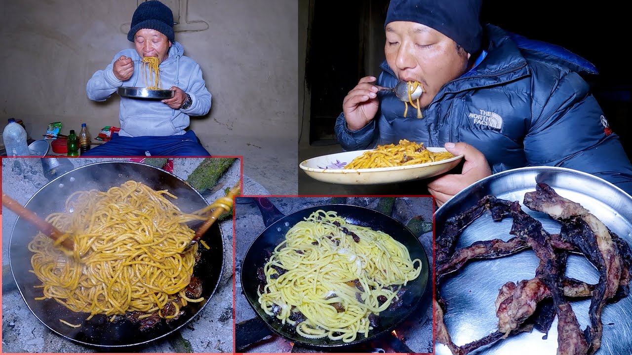 bhumi cooks buff noodles for koich kanchha friend || bhumi Kitchen and cooking recipe ||