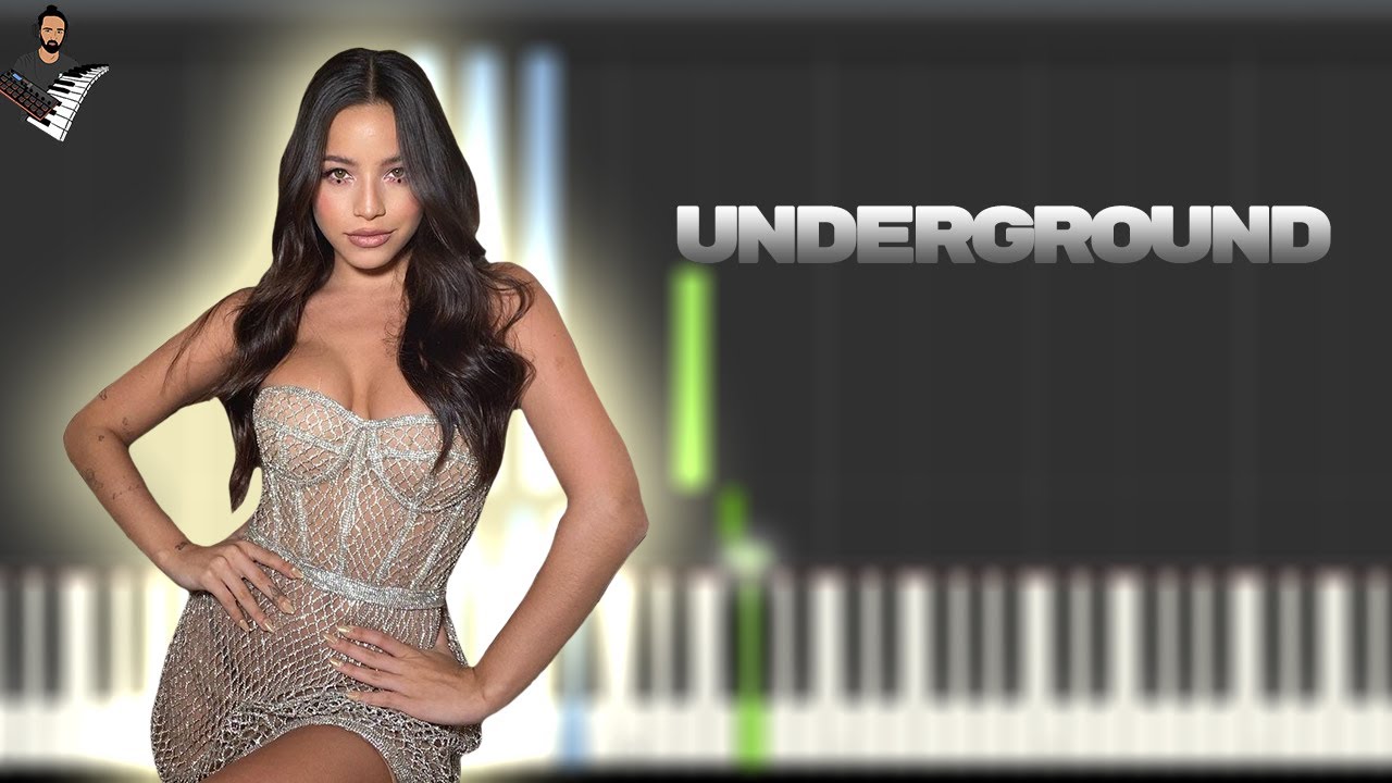 Emilia - Underground | Instrumental Piano Tutorial / Partitura / Karaoke / MIDI