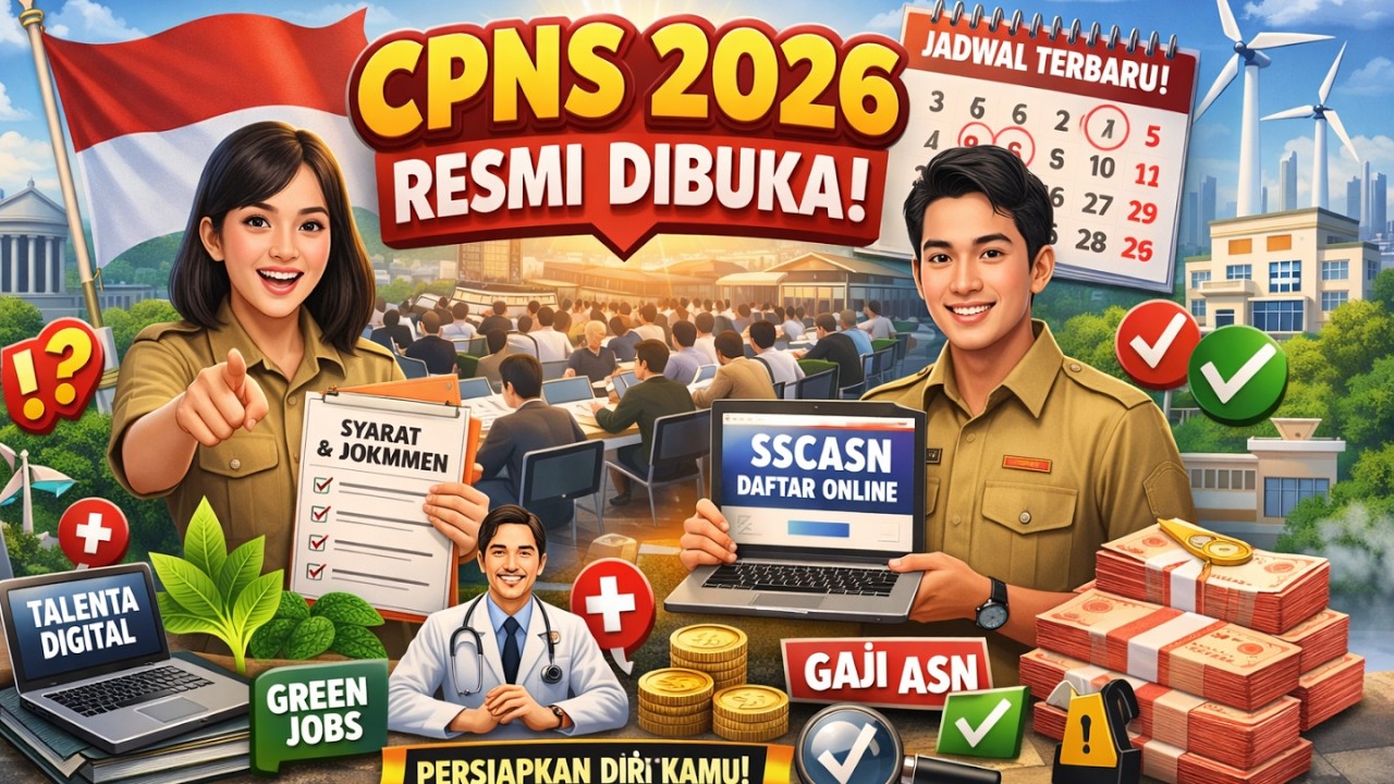 RESMI: PENDAFRATAN CPNS 2026 DIBUKA. JADWAL, FORMASI & JAMINAN GAJI TINGGI | AL KHOLIF