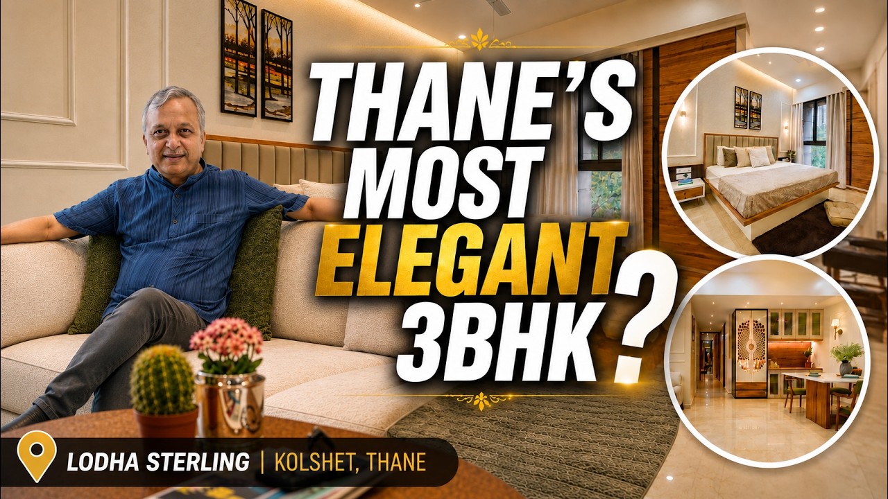 3BHK Home Interior Design | Lodha Sterling, Kolshet
