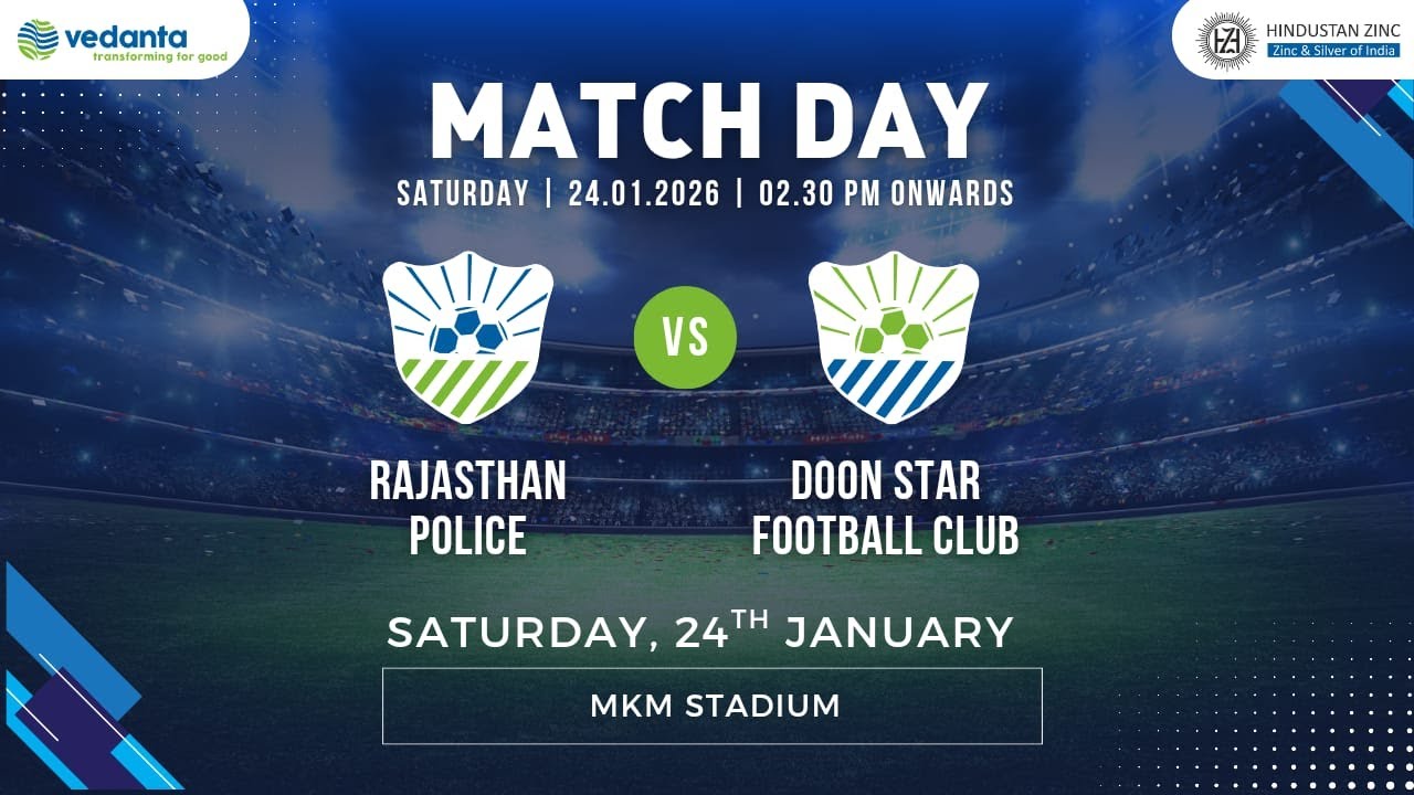 46th Hind Zinc FootballTournament2026| Inaugural Match | Rajasthan Police VS Doon Star Football Club