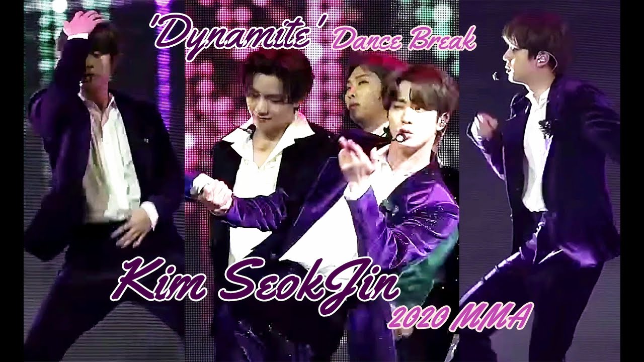 Dance Break ❤JIN FOCUS❤ BTS 'Dynamite' 2020 MMA (HD)