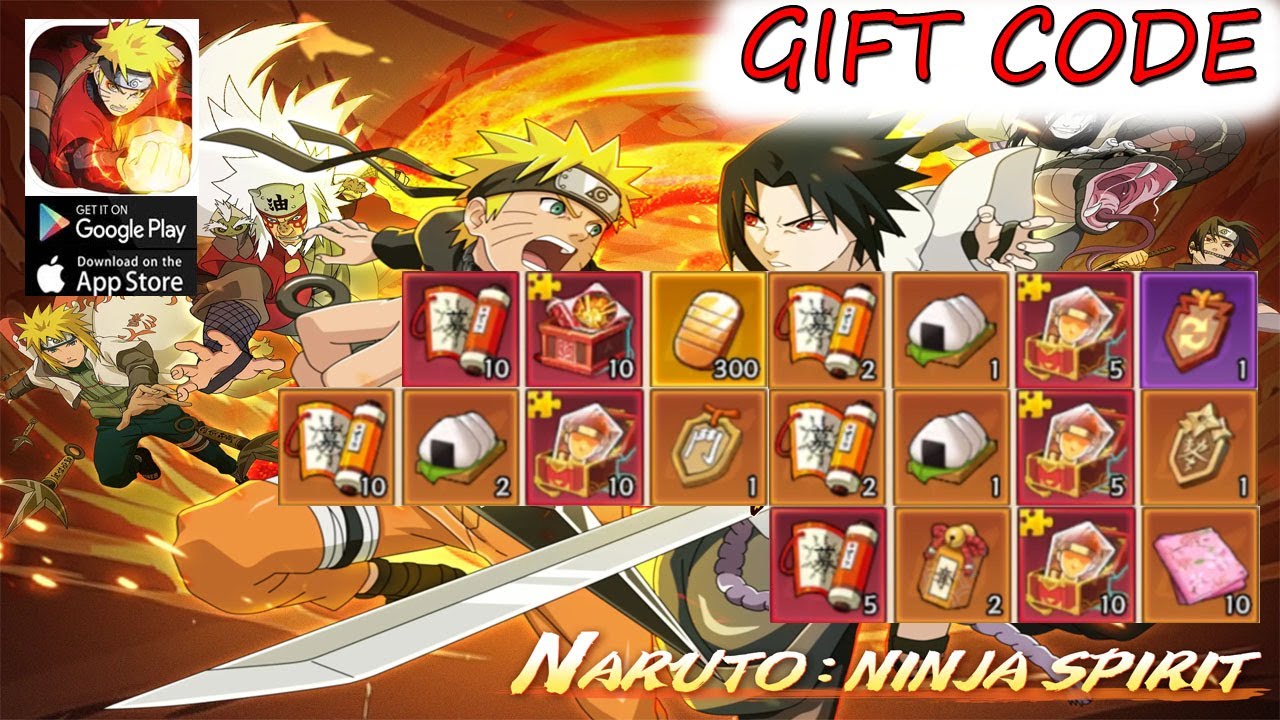 Naruto Ninja Spirit & 5 Giftcodes - Naruto Ninja Spirit All Working Redeem Codes
