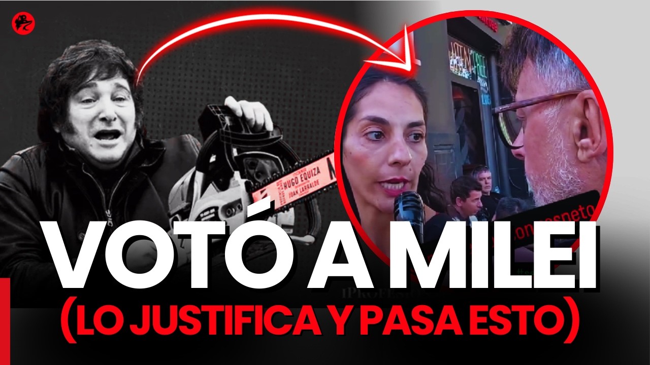 Una votante de Milei intenta explicar su voto… y pasa esto