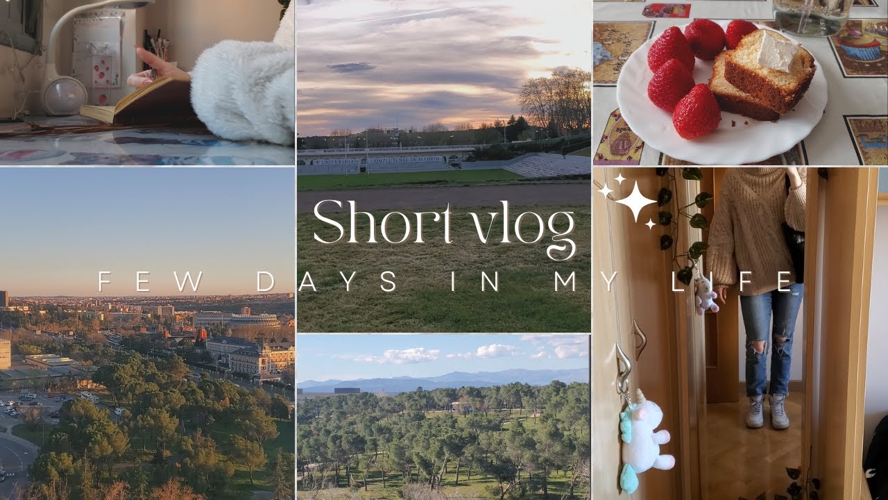 Short vlog March few days in my life: going to uni, cheerleading, cooking...