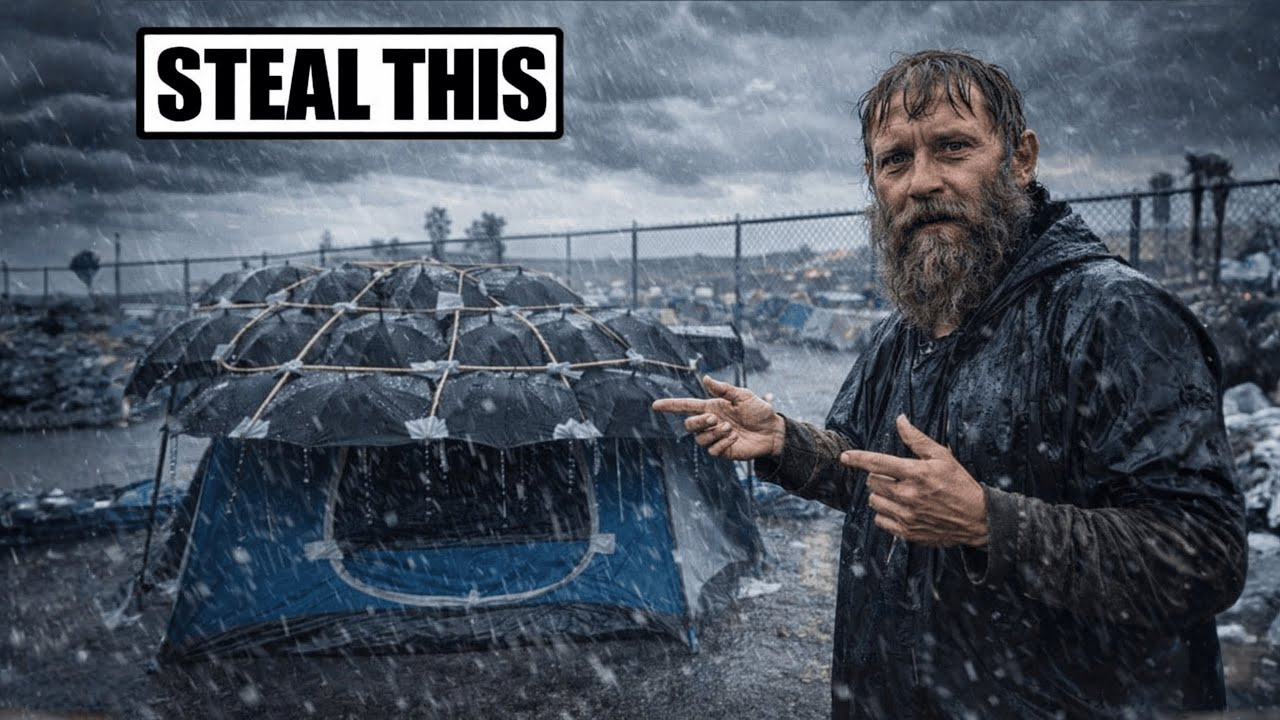 How Homeless People Stay Dry for Days in Endless Rain