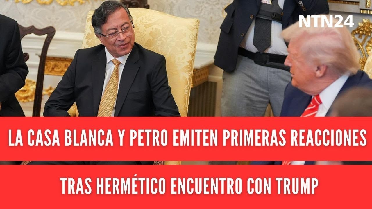 La Casa Blanca y Petro emitieron sus primeras reacciones tras hermético encuentro con Trump