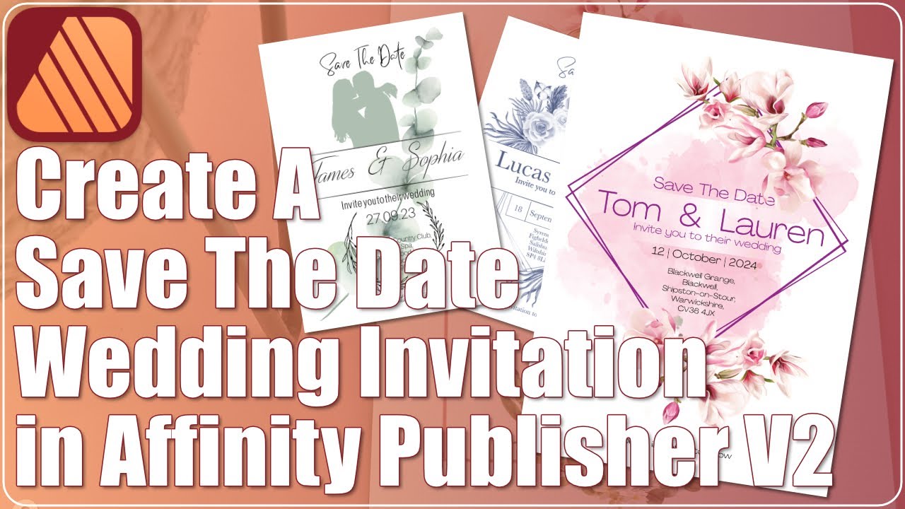 Design A Wedding Invitation In Affinity Publisher V2.