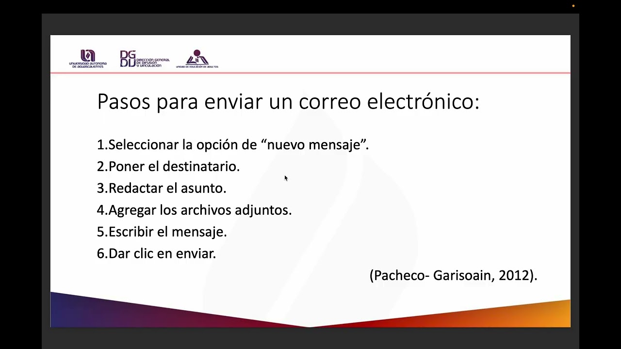 Elementos del correo electrónico TICS Prepa Abierta Lección 11