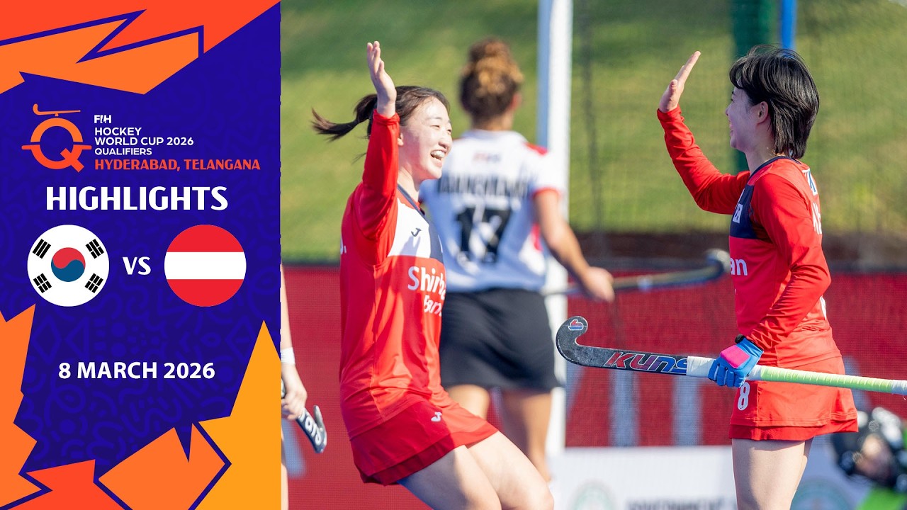 Отборочный матч чемпионата мира по хоккею на траве среди женщин, Хайдарабад, Индия - Матч 2: Коре...