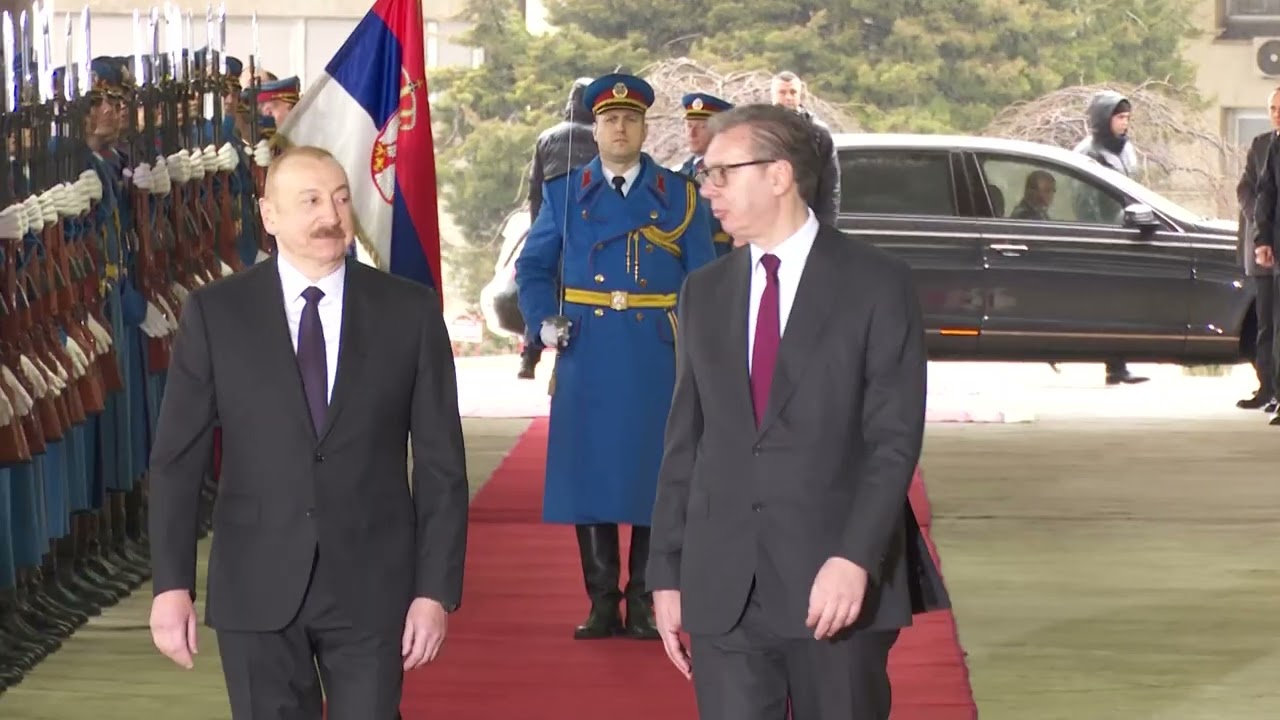15.02.2026. Ministar Đurić na dočeku predsednika Azerbejdžana