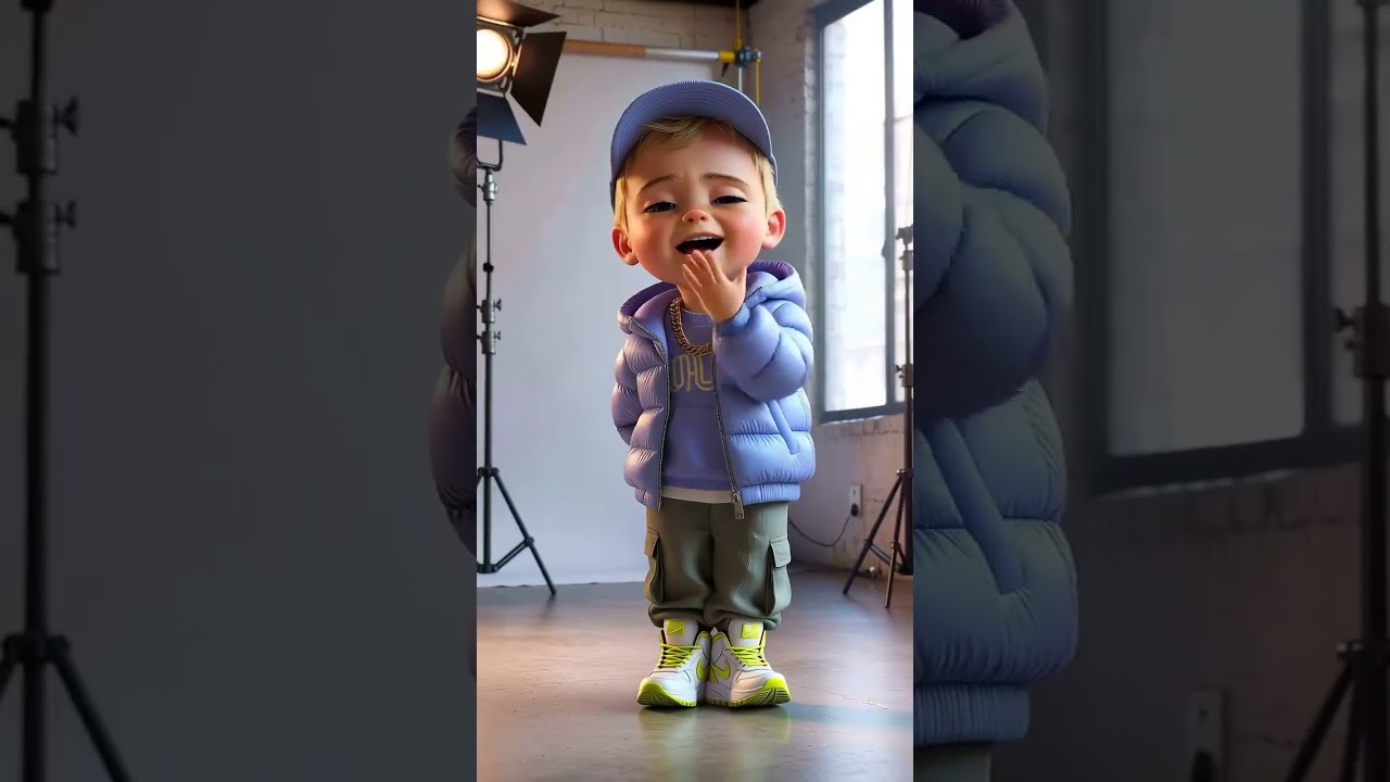 Baby Walked Past Like He Didn't Care Who's Watching 